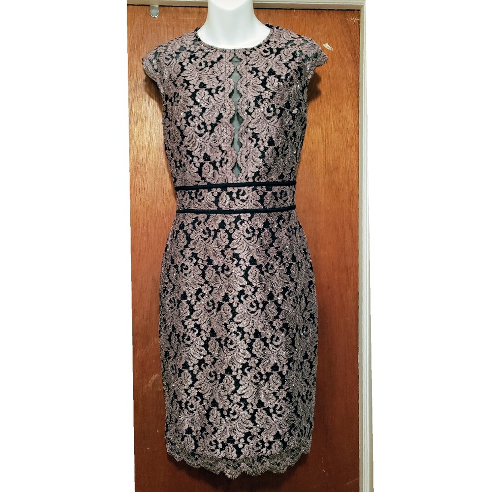 Morgan & Co. Black and gold dress
